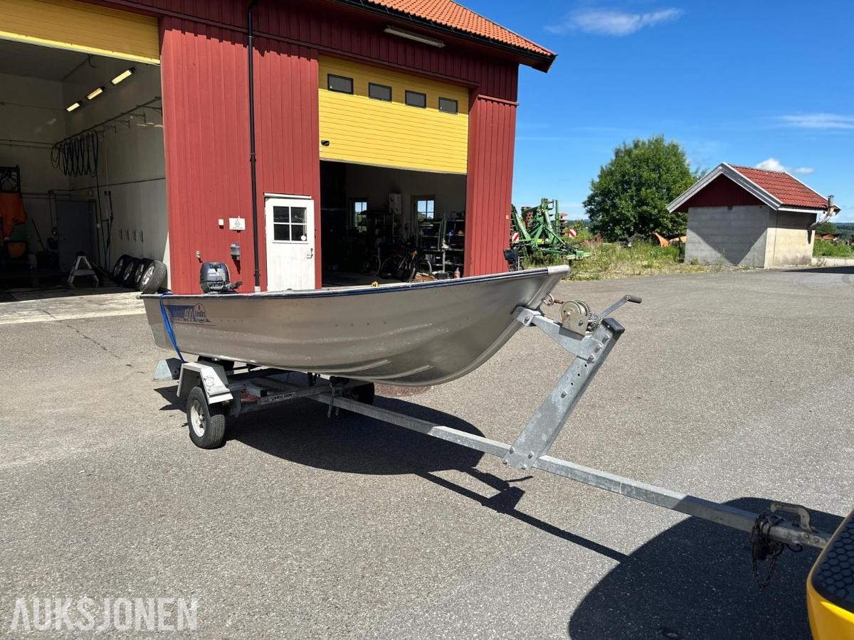 2001 Linder Sportsmann 400 båt med henger og motor